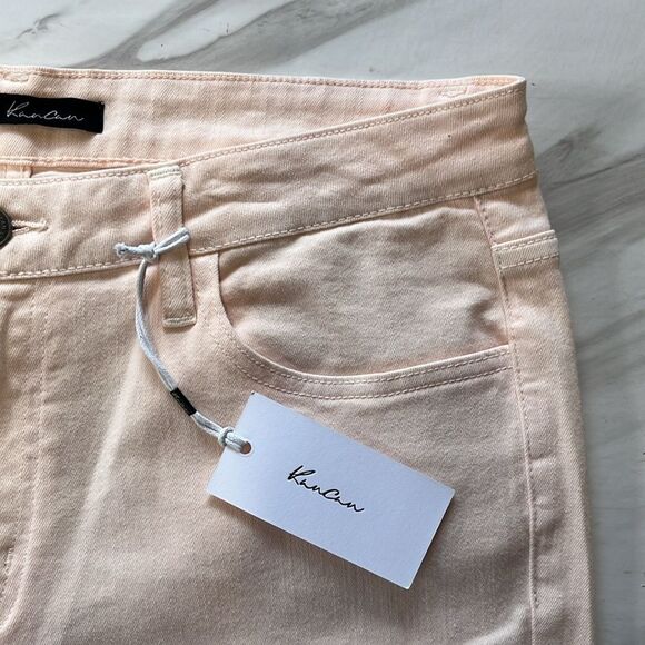 KanCan Denim - Women’s Light Pink Distressed Skinny Jeans